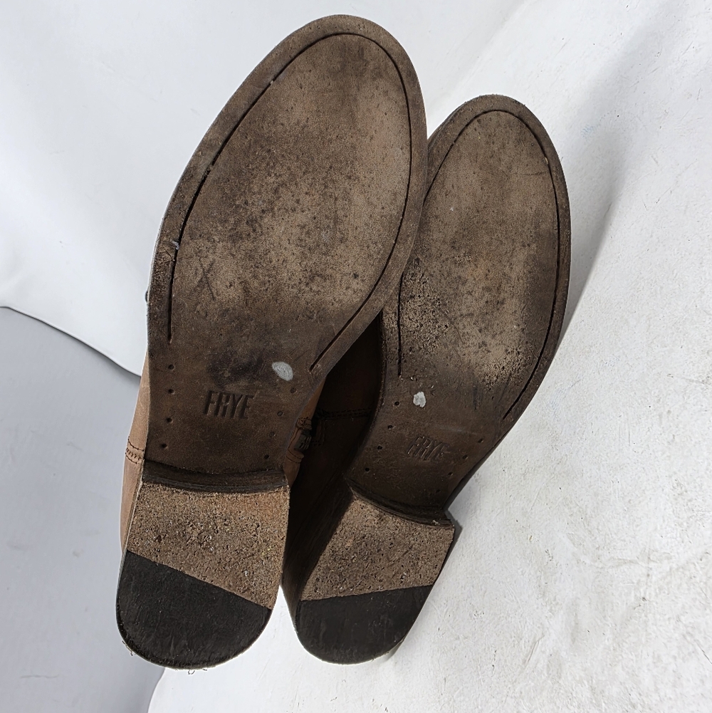 Frye Melissa Button Inside Zip Leather Boots 3470… - image 5